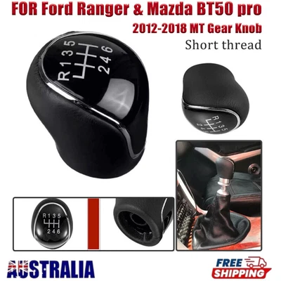 Gear Knob FOR Ford Ranger Mazda BT50 pro 2012-2018 MT Premium Leather Gear Knob - image 1 of 2