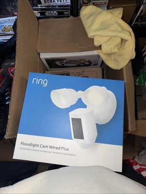 Ring Floodlight Cam Wired Plus Surveillance Camera - White - Image 1 of 4