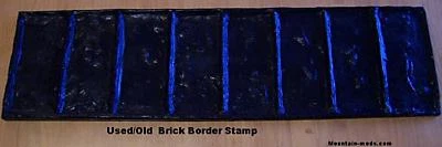 Old Weathered Brick Style Border Decorative Concrete Cement Imprint Stamp Rigid - Image 1 of 2