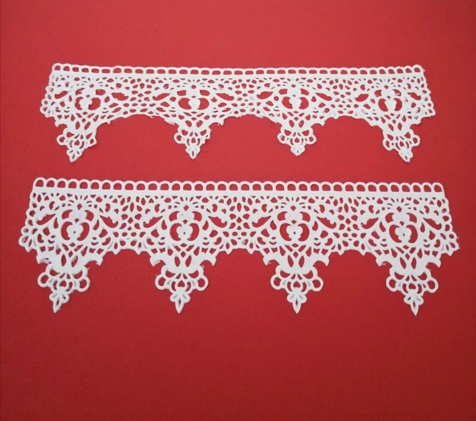 6 Essbare Spitze Tortenspitze Tortendeko Fondant Geburtstag Hochzeit  - Bild 1 von 1