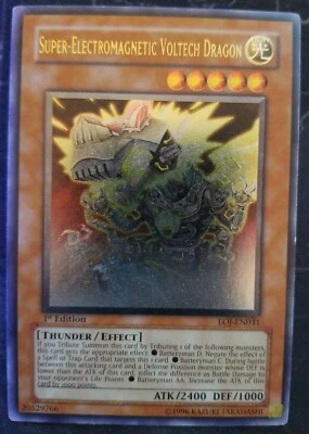 Super Electromagnetic Voltech Dragon EOJ-EN031 Ultimate Rare 1st Ed. Yugioh NM - Image 1 of 2
