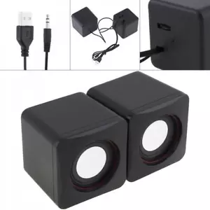USB Computer Speaker 3.5mm for Laptop Desktop PC USB-Powered External Speaker AU - Picture 1 of 12