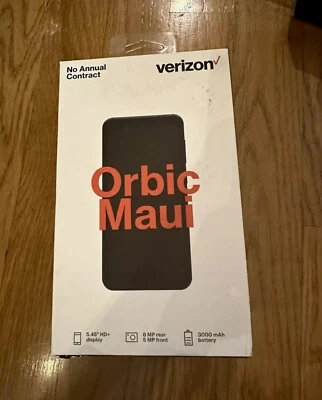 Verizon Orbic Maui 5.5" HD+ 4G LTE 16GB Black Prepaid Smartphone NEW SEALED - Image 1 of 2