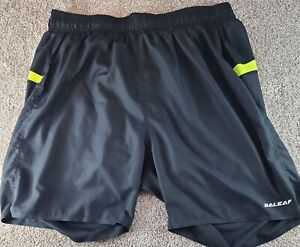 BALEAF Mens Running Shorts Athletic Quick Dry with Rear Zipper Pocket Liner 6"