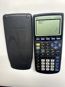 Texas Instruments TI-83 Plus Graphing Calculator with Cover Tested Works! - Picture 1 of 3