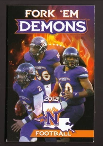 Northwestern State Demons--Horario de bolsillo de fútbol americano 2012 - Imagen 1 de 1
