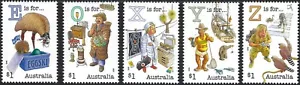 2018 Australia SG#4962/66 Fair Dinkum Aussie Alphabet Pt 4 set of 5 mint MUH MNH - Picture 1 of 1
