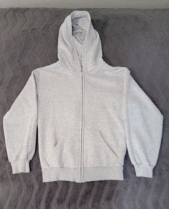 H&M Full Zip Hoodie Basic Gray Girls Size:8-10 - Picture 1 of 5