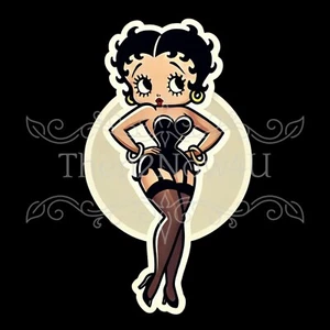 9 Cute Betty Boop Vinyl Stickers - Picture 1 of 9