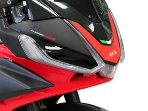Aprilia Tuono 660 & RS660   20-2025  Black Headlight Protectors by Powerbronze R - Afbeelding 1 van 2