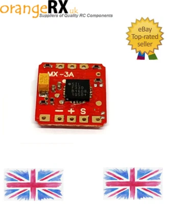 Micro Regler MX-3A 1s Lipo Brushless Micro Regler Micro RC 3a MX3A orangeRX -uk - Bild 1 von 2