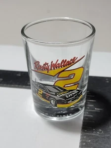 D Vintage Nascar Shot Glass Rusty Wallace #2 #2 Miller Beer Hunter 1992 - Imagen 1 de 10