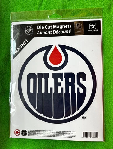 Edmonton Hockey OILERS Team LOGO MAGNET - 7.25 Inches Cover