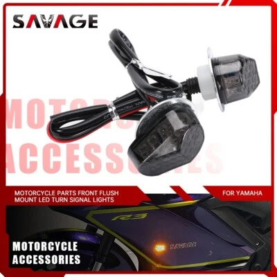 Luces LED de montaje empotrado delanteras para Yamaha YZF R3 2015-2024 YZF R25 Foto 1 de 4