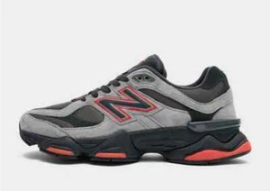 New Balance 9060 in grigio rosso e nero tutte le taglie stock limitato - Foto 1 di 6
