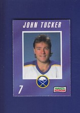 John Tucker 1990-91 Franco-American Buffalo Sabres Hockey #7 (NM+) Campbell's