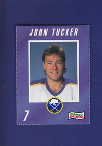 John Tucker 1990-91 Franco-American Buffalo Sabres Hockey #7 (NM+) Campbell's