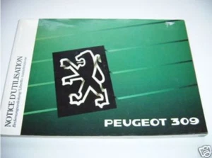 bedienungsanleitung Betriebsanleitung PEUGEOT 309 Handbuch Bordbuch Bj 1990 - Picture 1 of 1