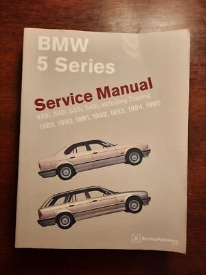 BMW 5 Series Service Manual 525i 530i 535i 540i Incl Touring 1989 - 1995 PB VGC Foto 1 de 4