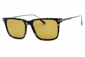 LACOSTE L6017S 240 Sunglasses Havana Gray Frame Green Lenses 55mm - Picture 1 of 4
