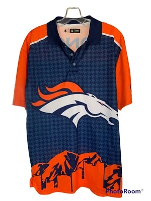 Ropa del equipo de la NFL para hombre Denver Broncos manga corta polo excelente talla grande Foto 1 de 3