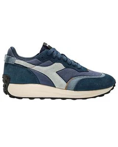 Diadora Shoes Race Suede Sw Trainers Synthetic Night Blue Man - Picture 1 of 4