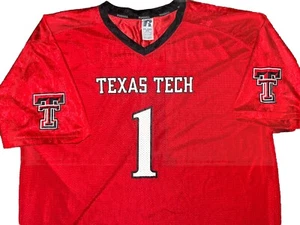 NWOT Texas Tech Red Raiders Russell red Football jersey Size 2XL - Picture 1 of 7