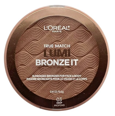 L'Oreal True Match Lumi Bronze It Sunkissed Bronzer For Face and Body 03 Deep - Image 1 of 3