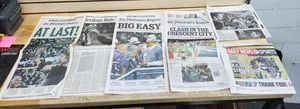 Philadelphia Eagles Super Bowl 6 Zeitungen Lot - "Lii Endlich!" "BIG EASY"..ETC - Bild 1 von 10