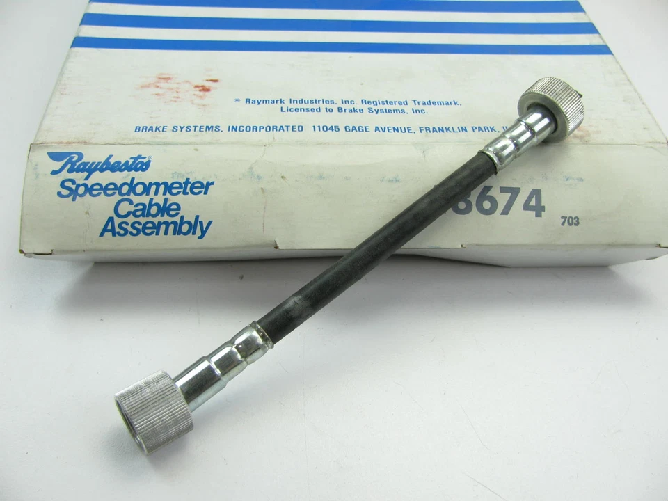 Cabo Velocímetro Raybestos 48674 - 7" de Comprimento 81-83 Ford Escort, EXP, Mercury Lynx - Imagem 1 de 2