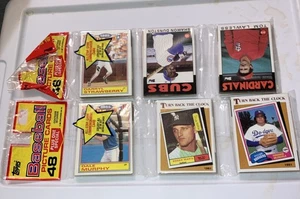 2 RACK PACKS 1986 TOPPS Baseball Darryl Strawberry Roger Maris New Sealed (4) - Picture 1 of 2
