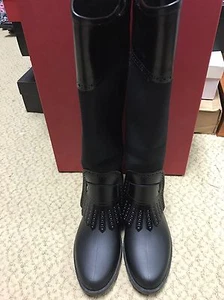 Women's Ferragamo Boots Black Size 9 - Picture 1 of 11
