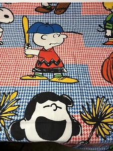 2-Vintage 1960's Peanuts Lucy & Charlie Brown Curtains 38” X 52” - Picture 1 of 4