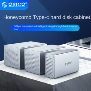 Caja de disco duro ORICO tipo C multibahía conexión externa mecánica SATA - Imagen 1 de 27