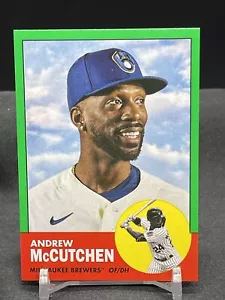2022 TOPPS ARCHIVES #38 ANDREW McCUTCHEN GREEN PARALLEL #d/125 BREWERS - Picture 1 of 3