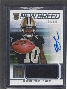 BRANDIN COOKS 2014 ELITE NEW BREED ROOKIE JERSEY AUTO RC #D 128/149 - Picture 1 of 1