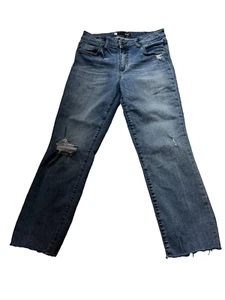 KUT from the Klot 4 Straight Light Wash Stretch Denim Jeans-High Rise Reese - Picture 1 of 11