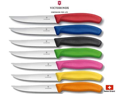 Cuchillo para pizza Victorinox Swiss Color Series hoja de 12 cm con ondulado 7 colores Foto 1 de 3
