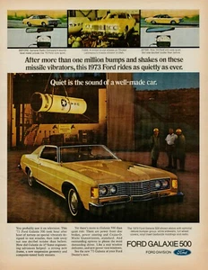 1972 FORD GALAXIE 500 Automobile Quiet Sound of Well-Made Car Vintage Print Ad - Picture 1 of 8