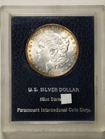 1883 $1 Mint State Morgan Silver Dollar Paramount International Coin Corp #11095 Cover