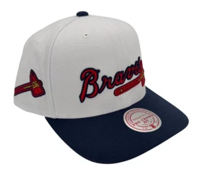 Cappello snapback Mitchell & Ness MLB Atlanta Braves Evergreen Pro Crown, berretto, nuovo - Foto 1 di 10