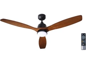 iLiving 60-Inch 6-Speed 3-Blade Solid Wood Ceiling Fan with LED and Remote - Picture 1 of 4