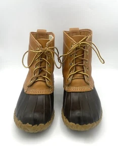 LL Bean Men's 8" Duck Boots Size 8 Maine Hunting Shoe Waterproof - Picture 1 of 10