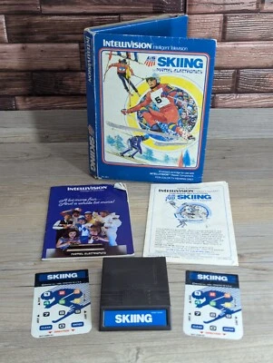 Skiing (Intellivision Mattel 1979) Cartridge Box Manual Playbook & 2 Inserts - Image 1 of 4