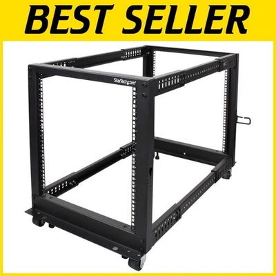 Rolling 19in Network Rack with Wheels - Image 1 of 4