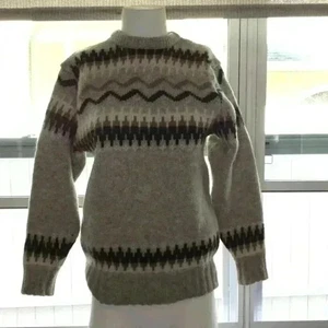 VINTAGE (1984) S Indian Wool Sweater. Comfort and Cozy, Natural Fabric, Alpine - Picture 1 of 3