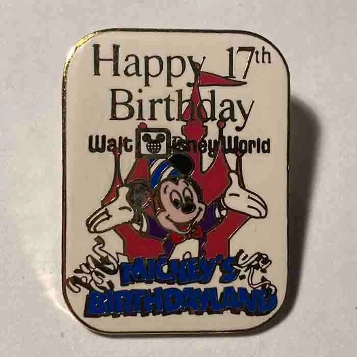 Sorcerer Mickey (Happy 17th Birthday) WDW 25th Anniversary Pin Cast LE1000 - Image 1 of 1