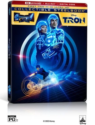 Tron (Steelbook) [New 4K UHD Blu-ray] Ltd Ed, With Blu-Ray, Steelbook, 4K Mast - Image 1 of 3