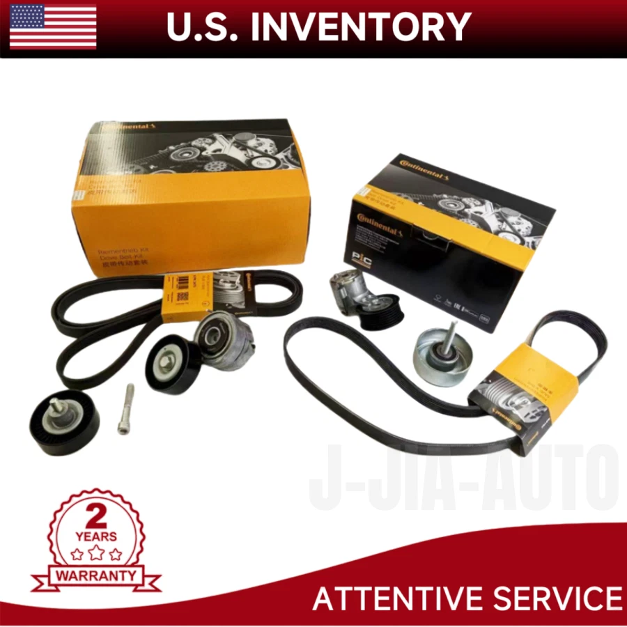 OEM 6Pcs Belt Drive Kit For Porsche Cayenne VW Touareg Audi A6 A7 A8 Q5 Q7 3.0T Foto 1 de 4