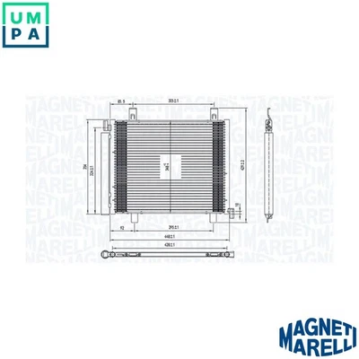 CONDENSER AIR CONDITIONING 350203836000 FOR SKODA VW SEAT CPGA/CHYB/CHYA 1.0L - Image 1 of 4